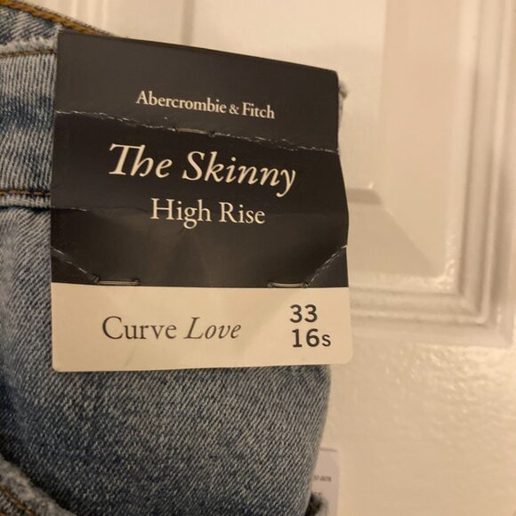 NWT Abercrombie & Fitch Curve Love Skinny Jeans - Picture 4 of 8